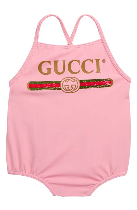 baby gucci onesie|gucci infant swimsuit.